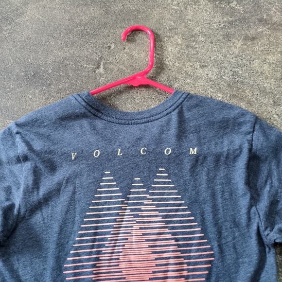 Volcom Crop Top Shirt Womens M Gray Cropped Retro Y2K Skater - Picture 4 of 7